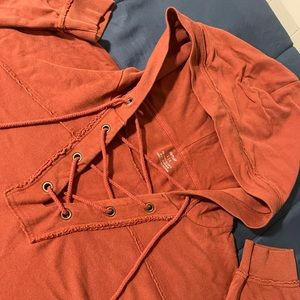 Aerie Lace Up Hoodie